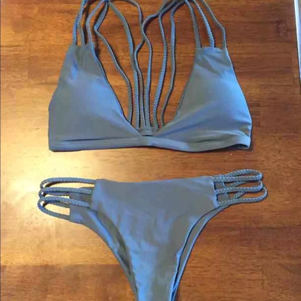 Blue/green bikini